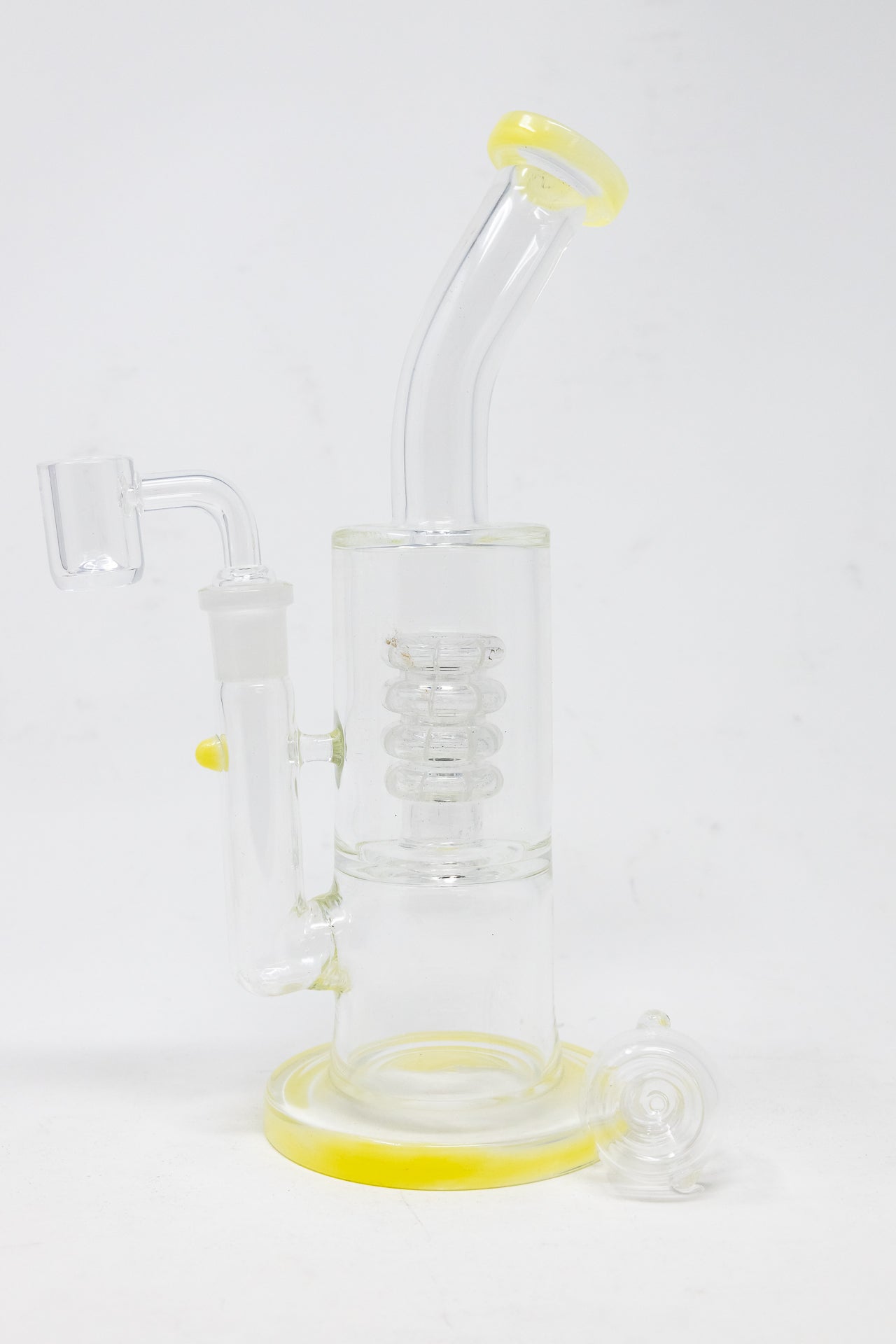 9" Shower Bend Dab Rig w/ Spiral Percolator