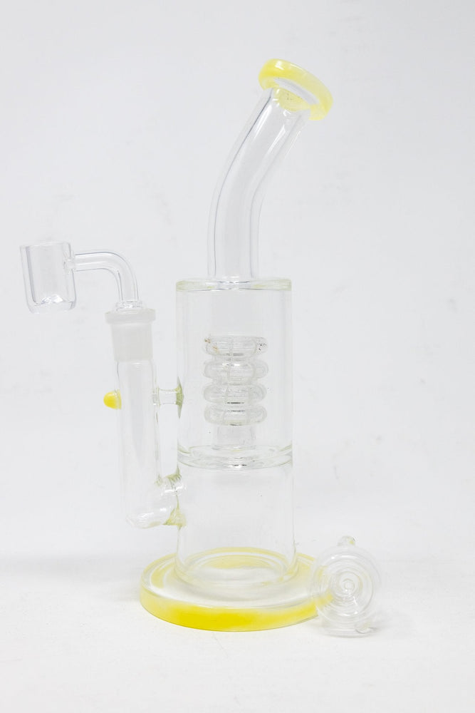 9" Shower Bend Dab Rig w/ Spiral Percolator