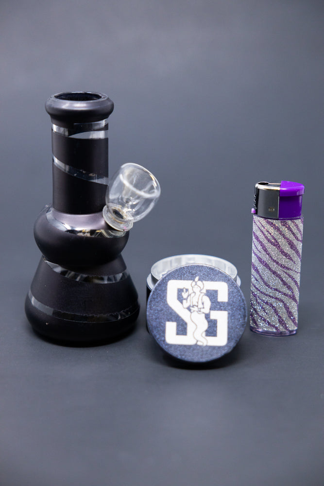 5" Black MIni Bong Combo Set