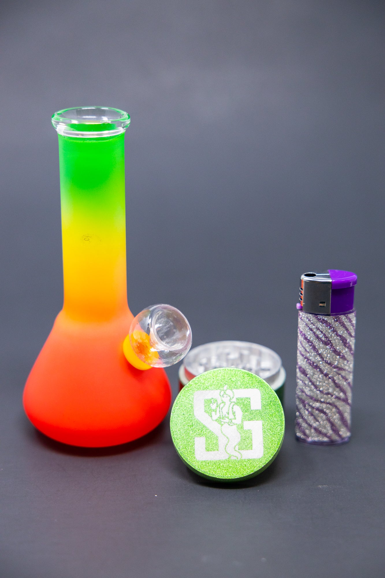 6" Rasta Mini Bong Combo