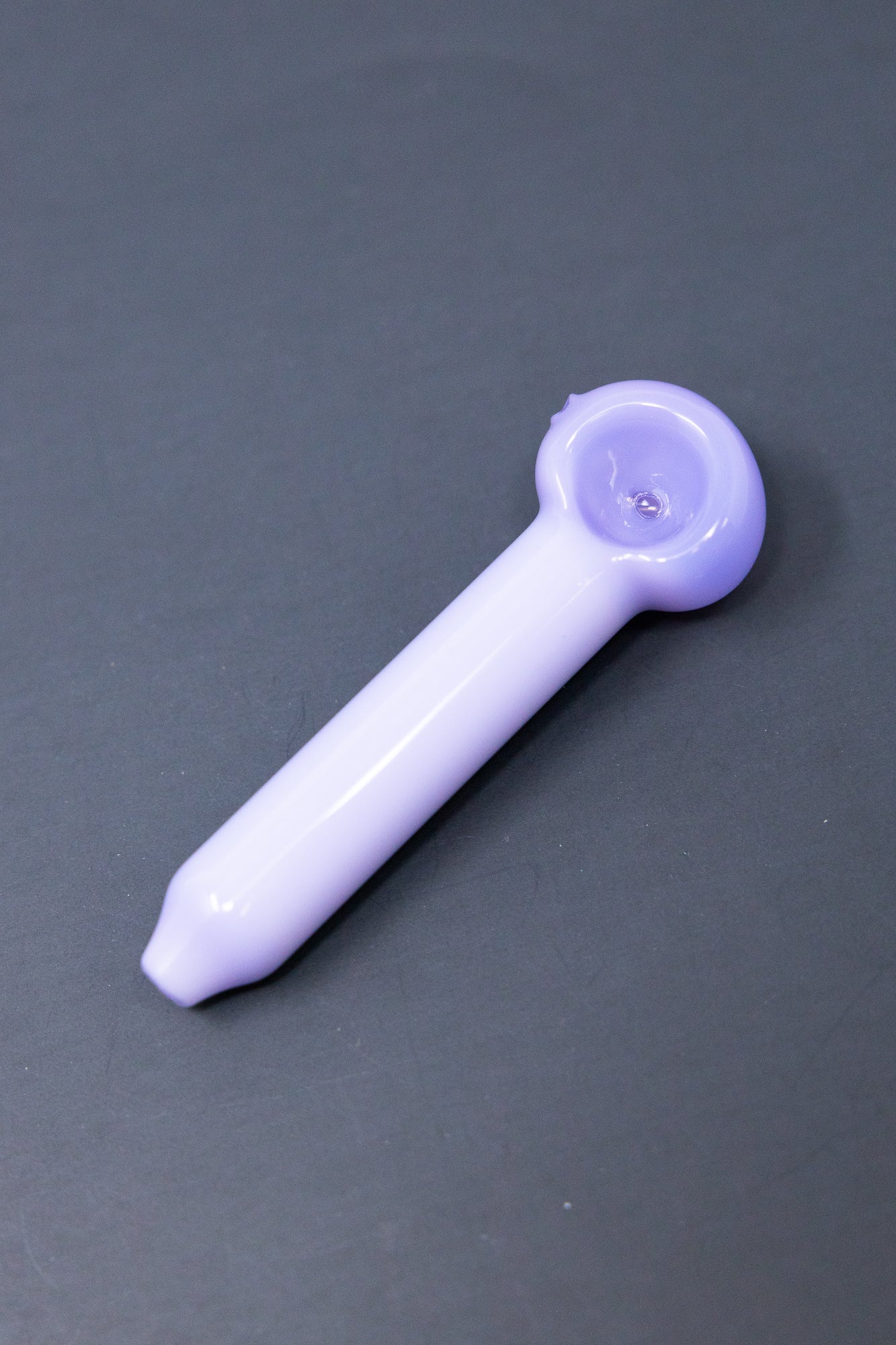 4" Slime Lavender Purple Glass Hand Pipe