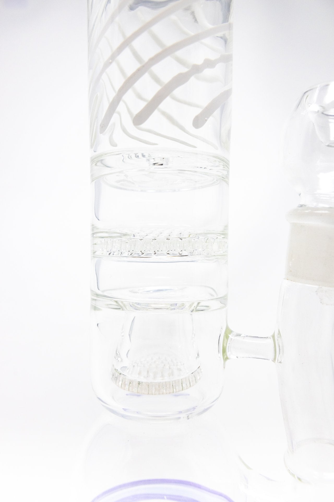 16" Purple Bubble Bottom Double Honeycomb Bong