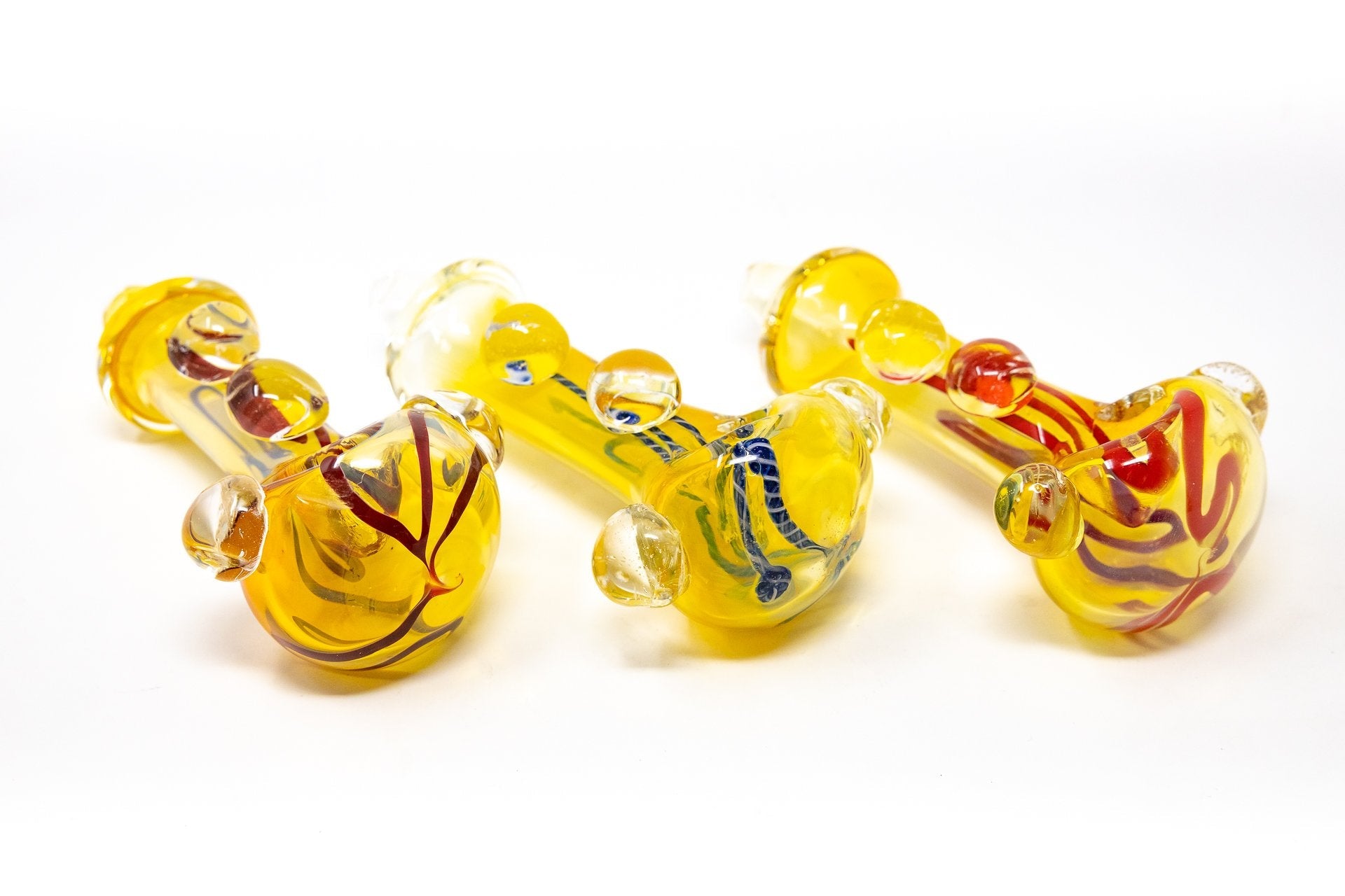 5" Fumed Swirl Glass Hand Pipe StonedGenie.com