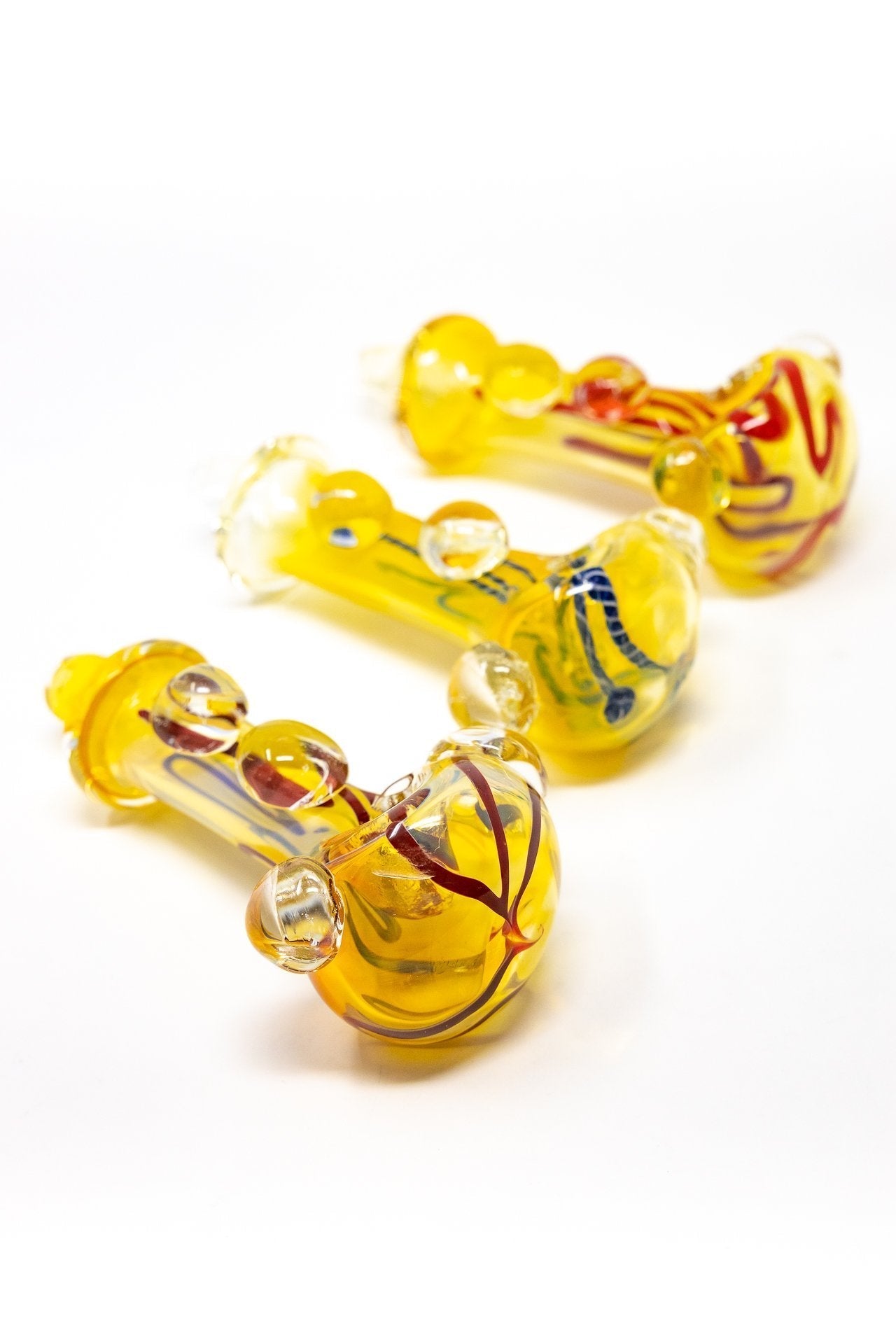5" Fumed Swirl Glass Hand Pipe StonedGenie.com