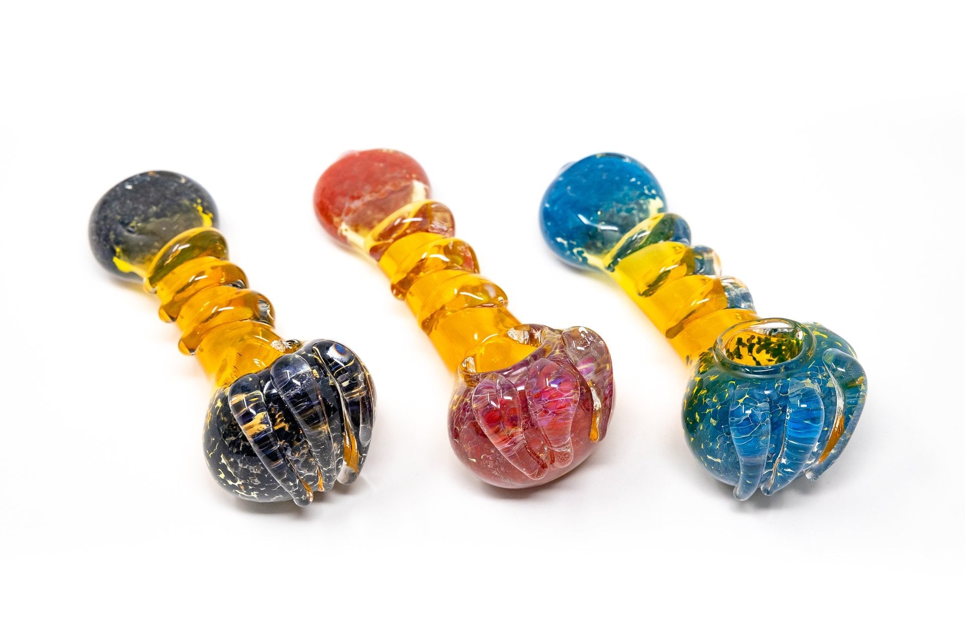 5" Splatter Bear Claw Hand Pipe StonedGenie.com