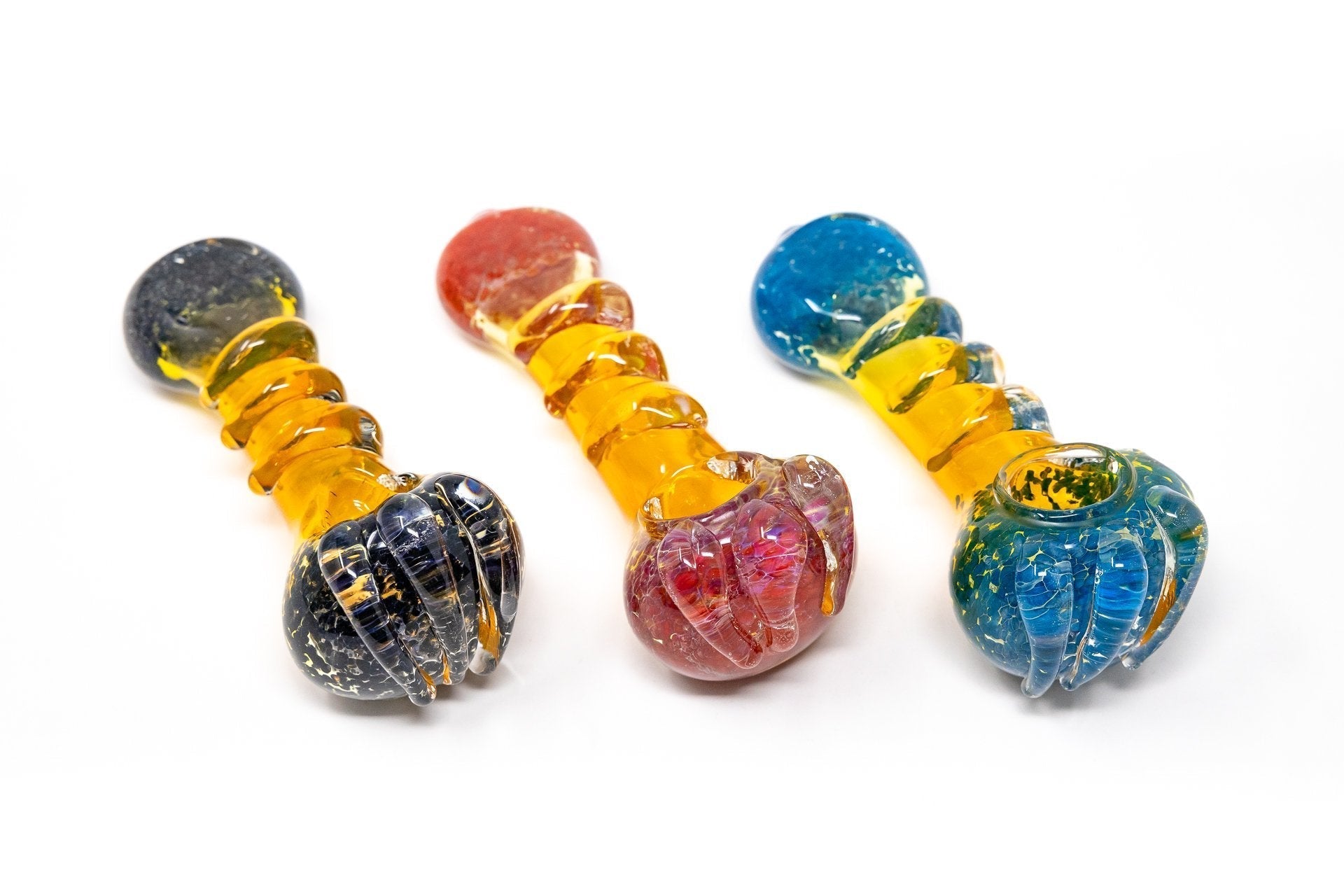5" Splatter Bear Claw Hand Pipe StonedGenie.com