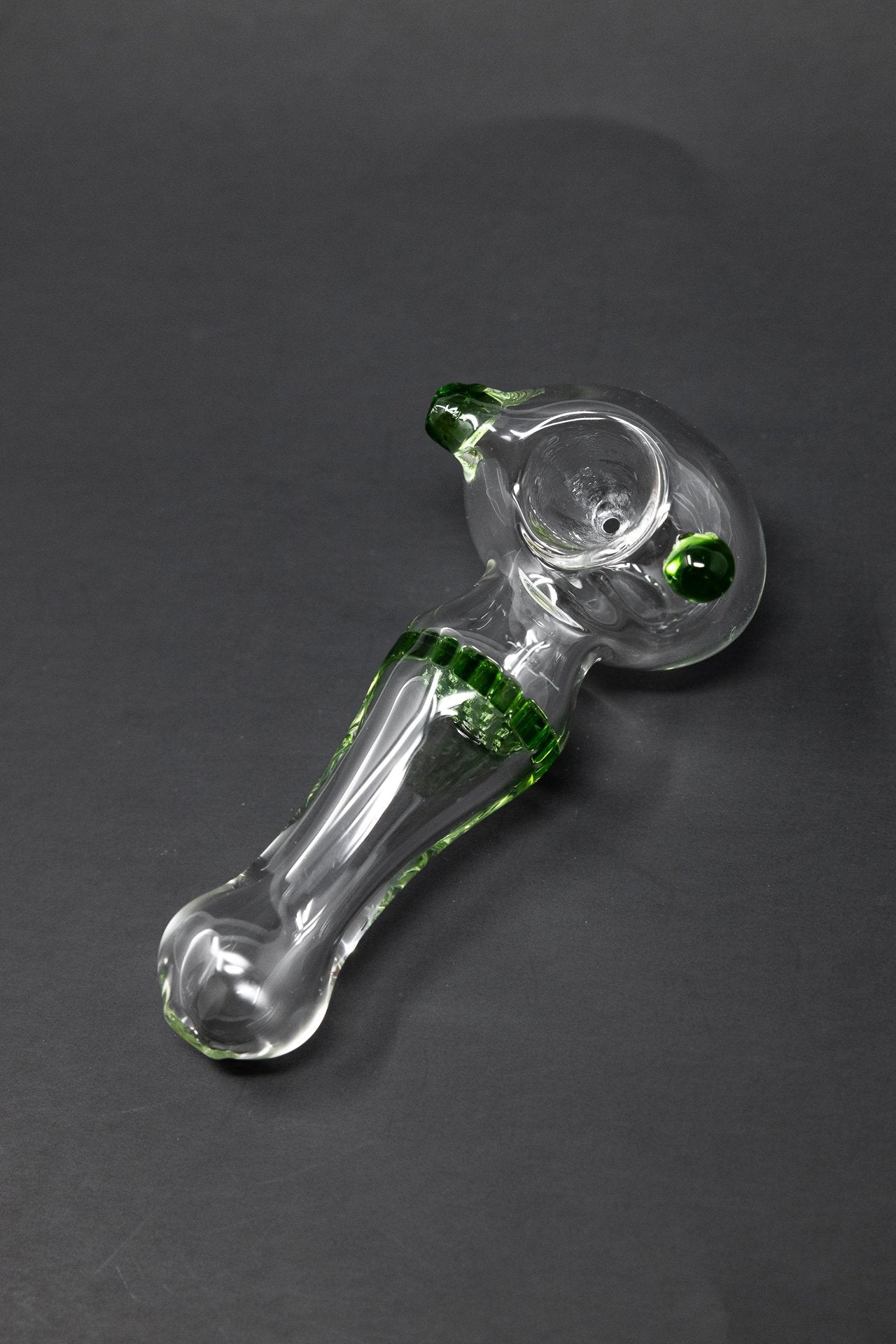 4" Green Honeycomb Filter Glass Hand Smoking Pipe w/ Carb Hole StonedGenie.com