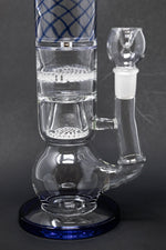 Dark Sea Green 16" Thick Bubble Bottom Honeycomb Bong