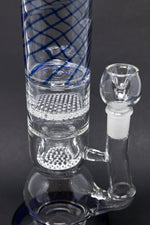  White Smoke 16" Thick Bubble Bottom Honeycomb Bong StonedGenie.com Bong