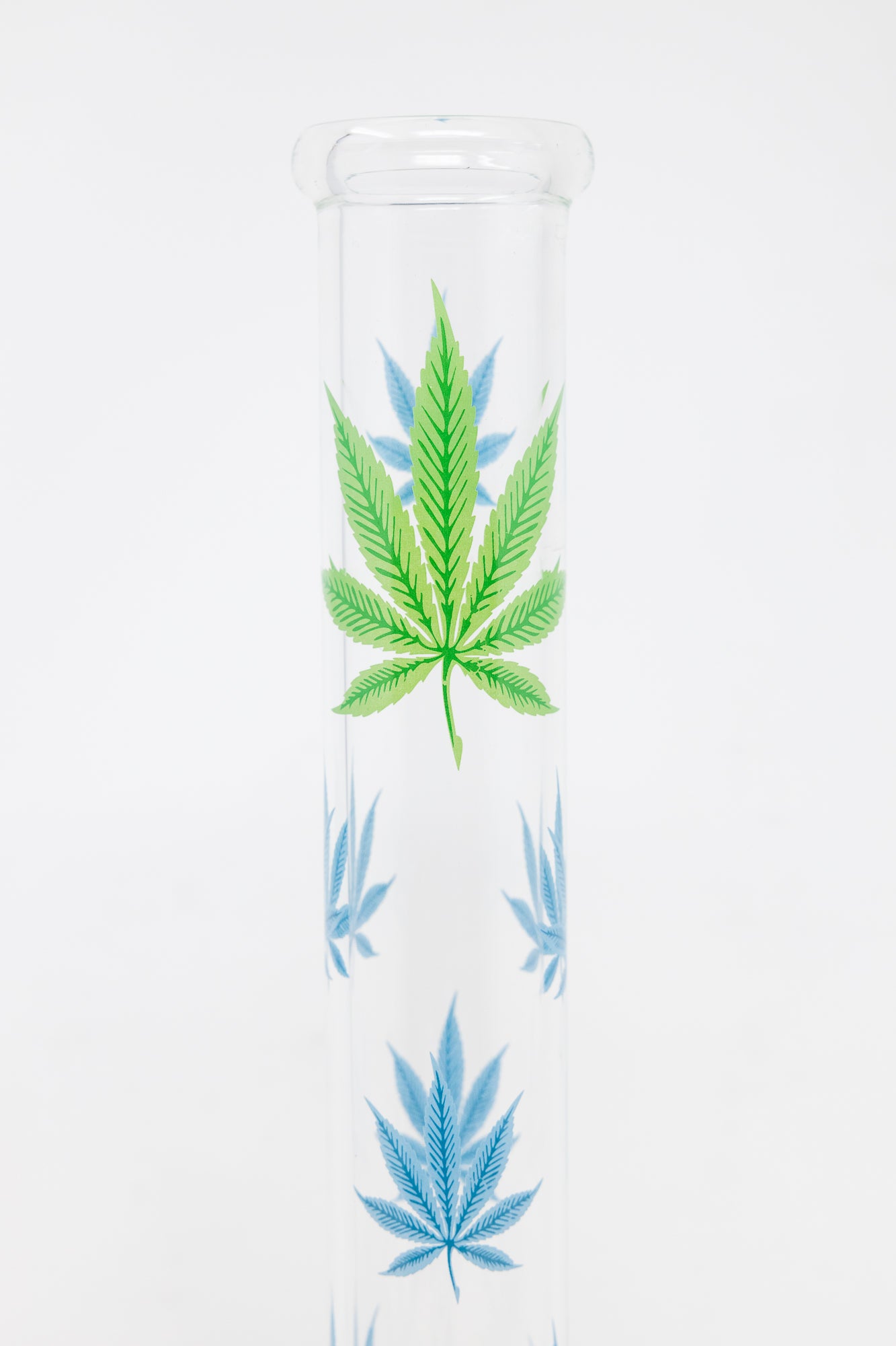 14" Blue & Green Leaf Shooter