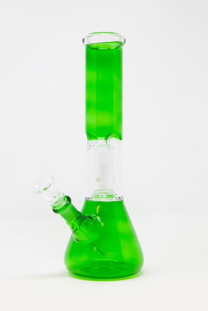 10" Green Single Percolator Bong