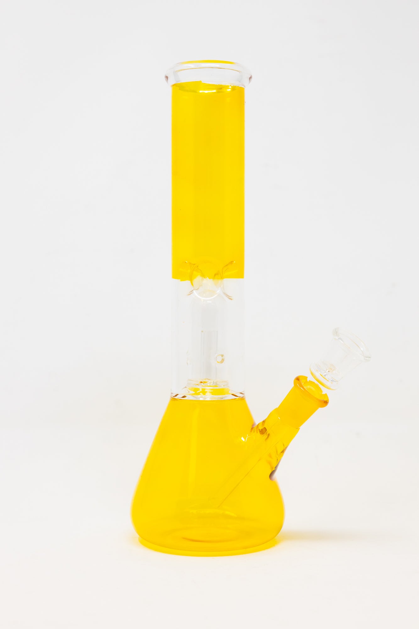 10" Yellow Single Percolator Bong