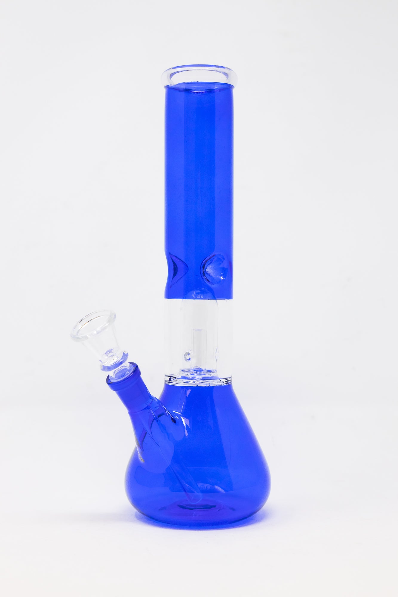 10" Dark Blue Single Percolator Bong