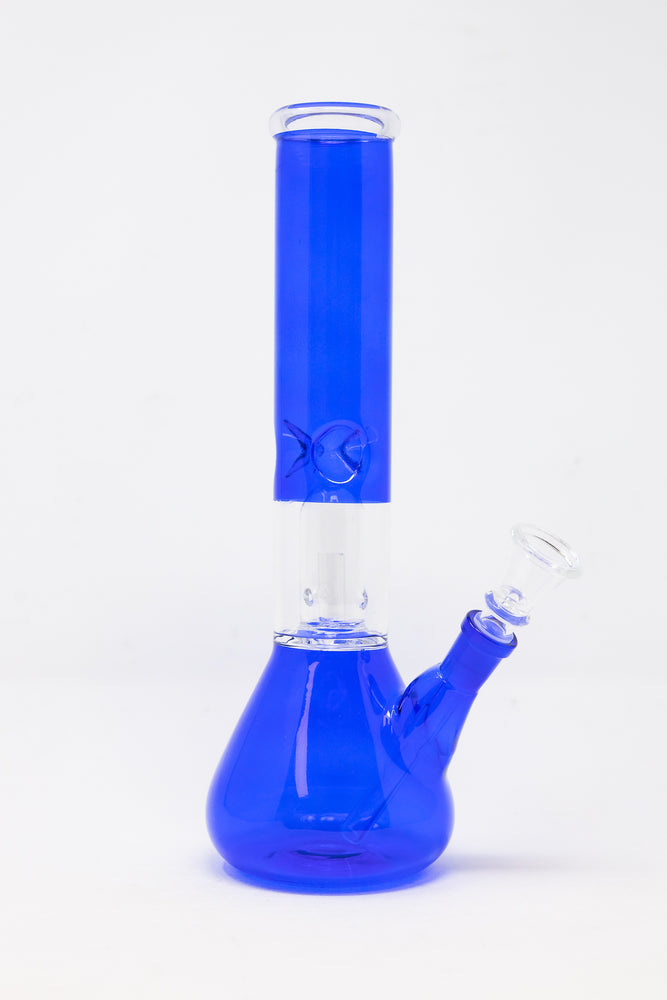 10" Dark Blue Single Percolator Bong