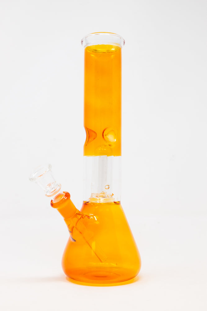 10" Orange Single Percolator Bong