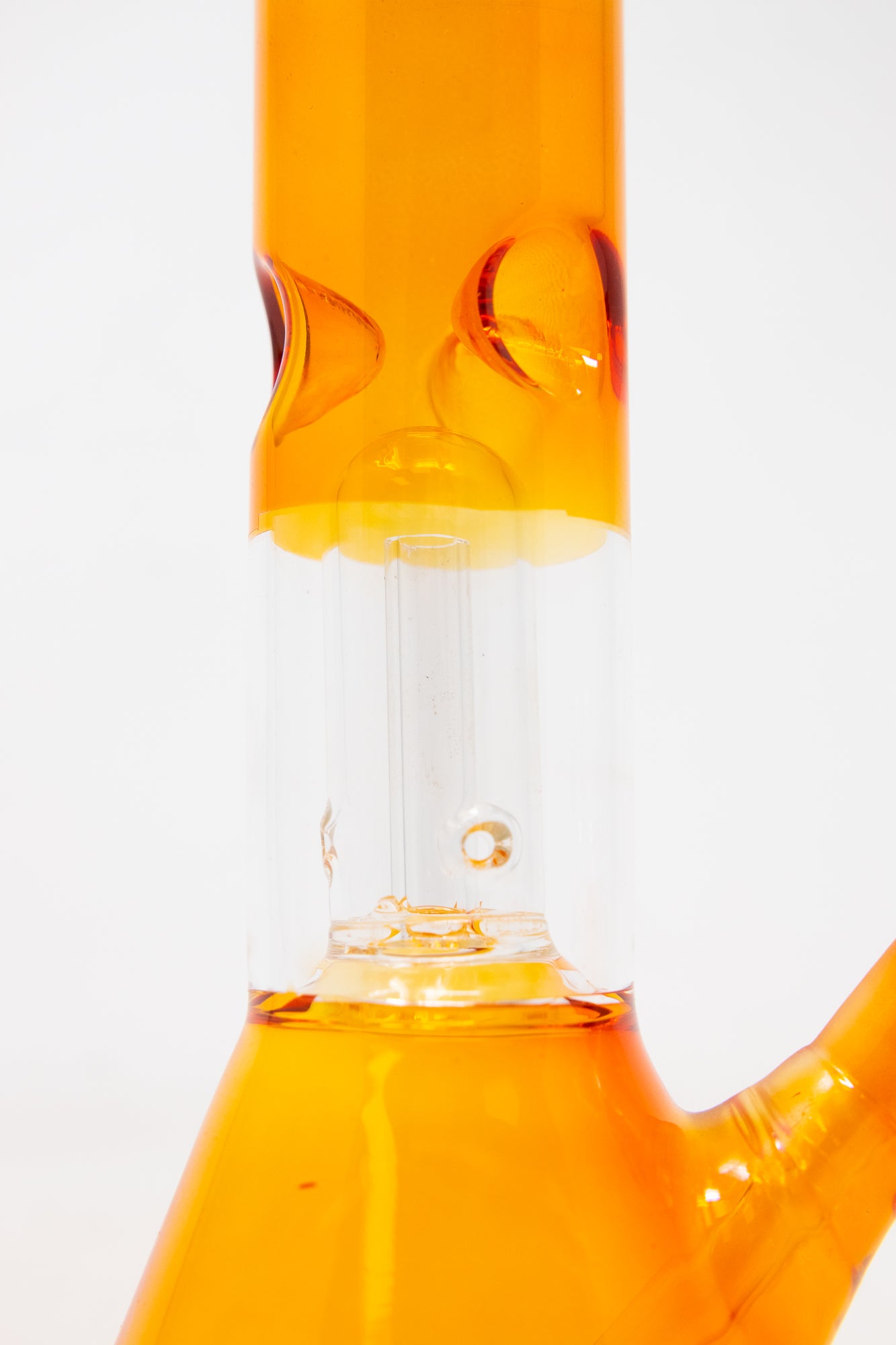 10" Orange Single Percolator Bong