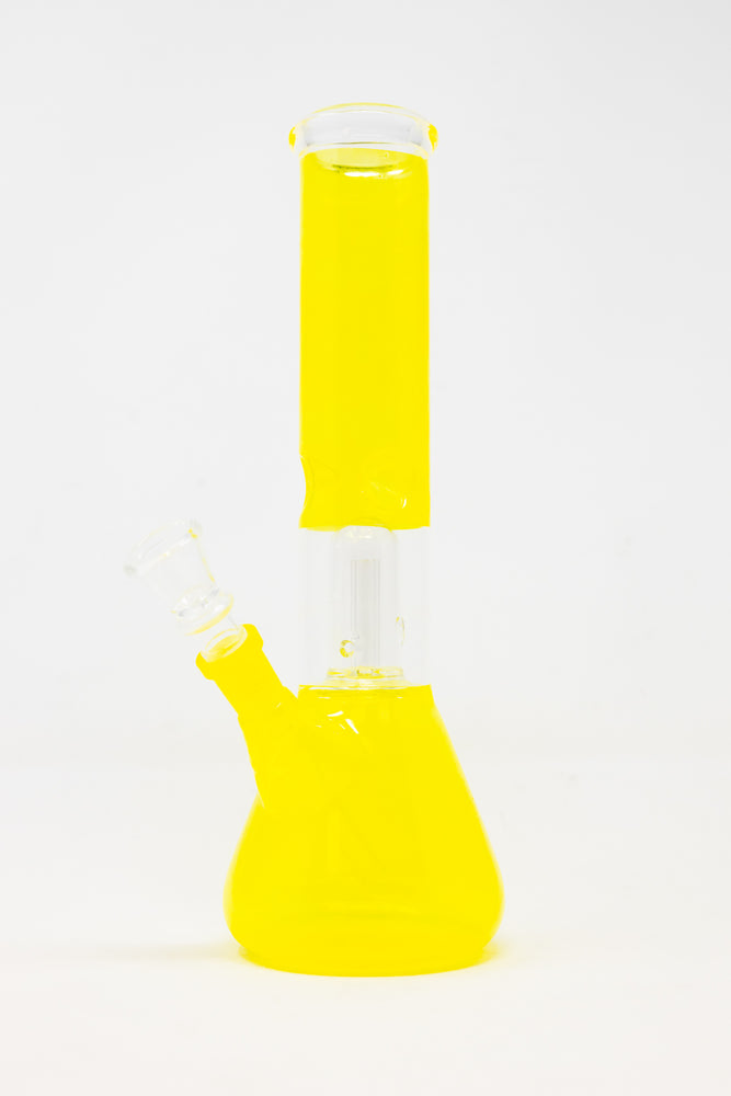 10" Neon Yellow Single Percolator Bong
