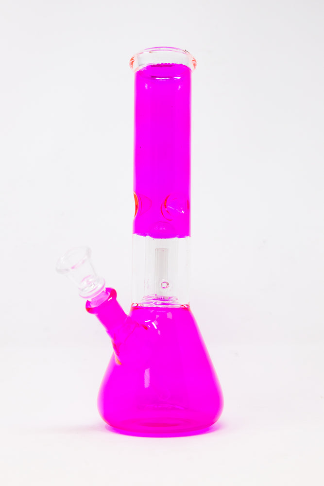 10" Neon Pink Single Percolator Bong