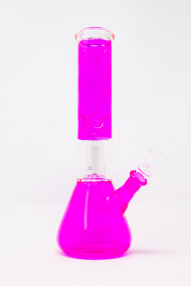 10" Neon Pink Single Percolator Bong