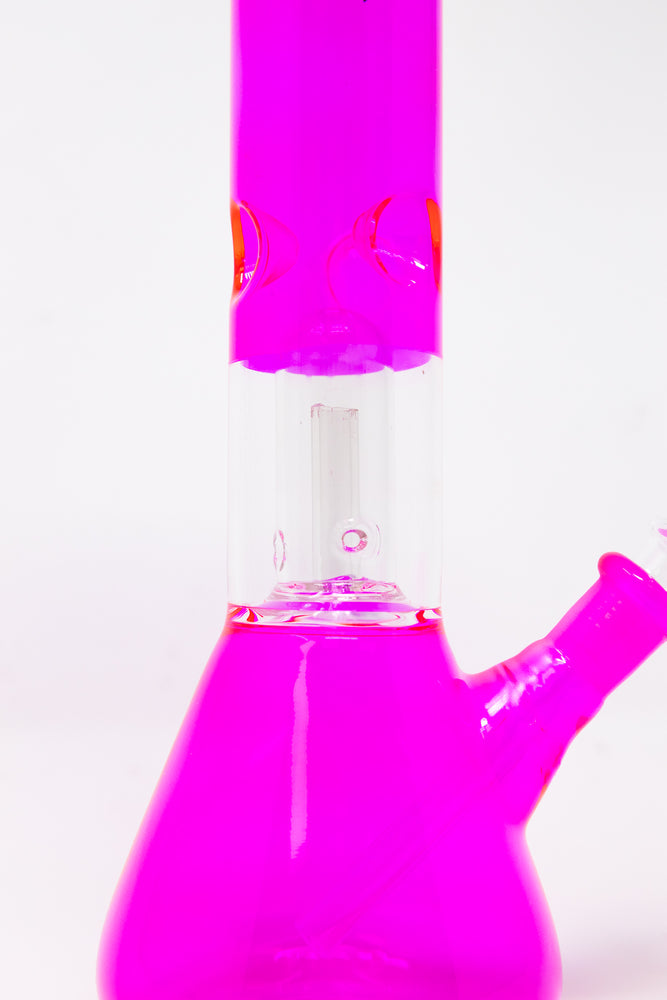 10" Neon Pink Single Percolator Bong