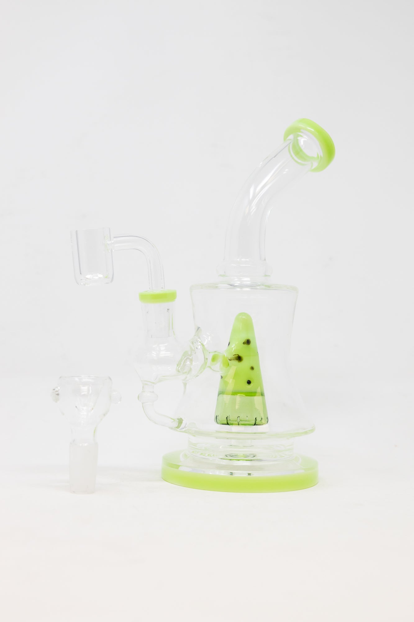 7" Mint Green Watermelon Dab Rig StonedGenie.com