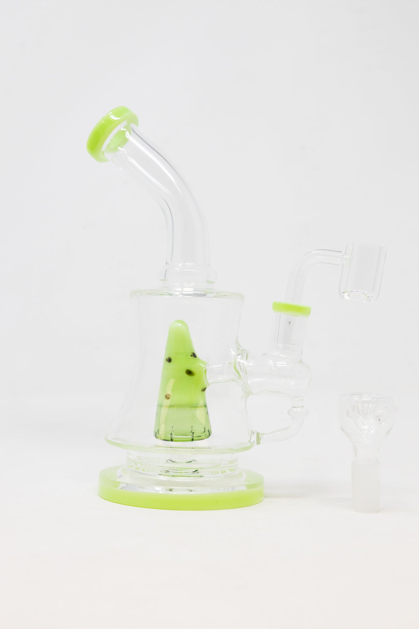 7" Mint Green Watermelon Dab Rig StonedGenie.com