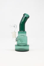 6" Dark Green Shower Bend Bong