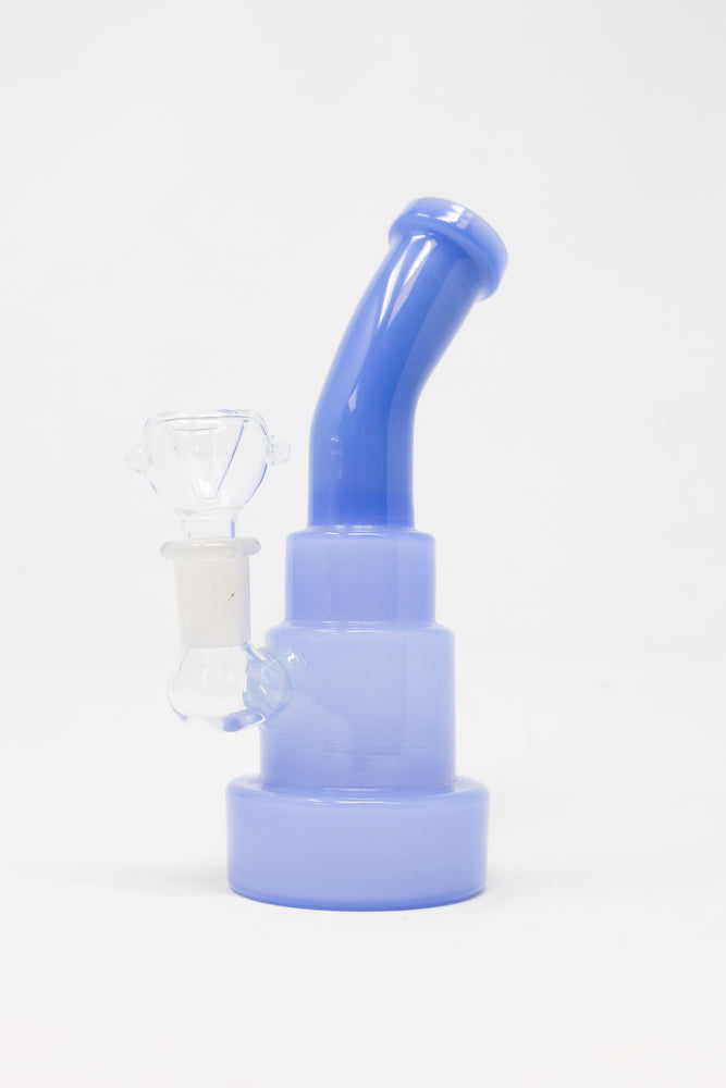 6" Baby Blue Shower Bend Bong