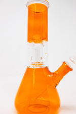 8" Orange Single Perk Bong w/ Ice Catcher