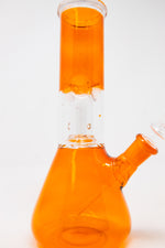 8" Orange Single Perk Bong w/ Ice Catcher