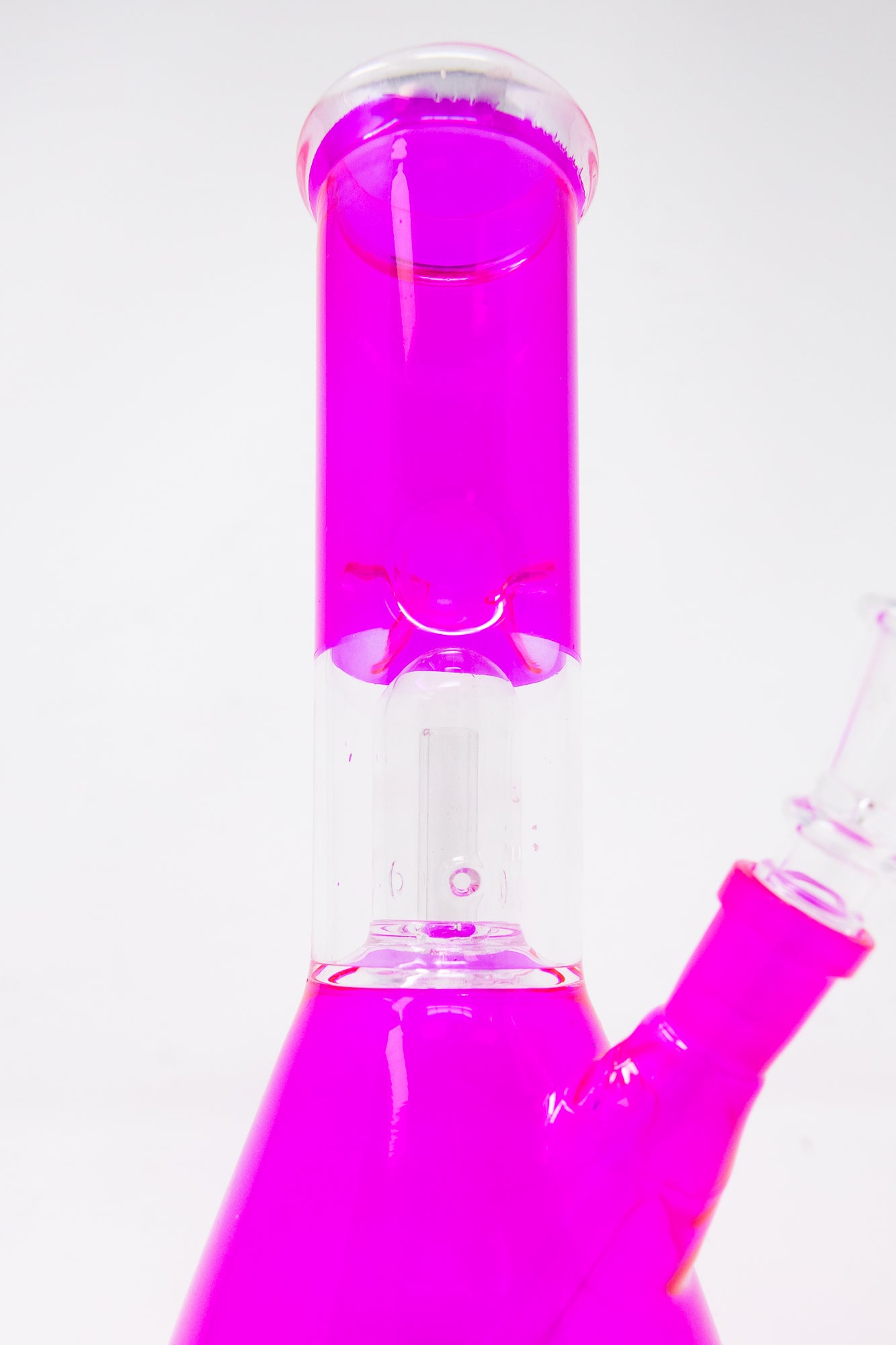 8" Pink Single Percolator Bong w/ Ice Catcher