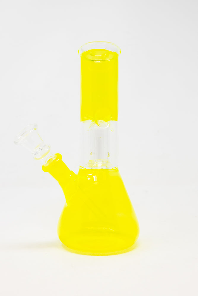 8" Neon Yellow Single Percolator Bong