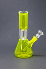 8" Neon Yellow Single Percolator Bong