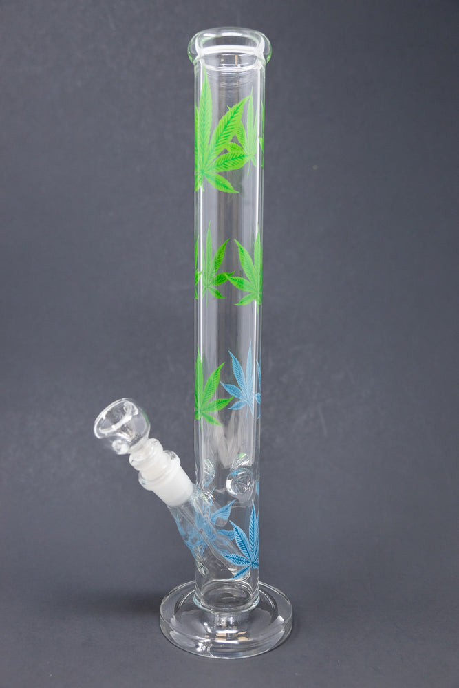 14" Blue & Green Leaf Shooter
