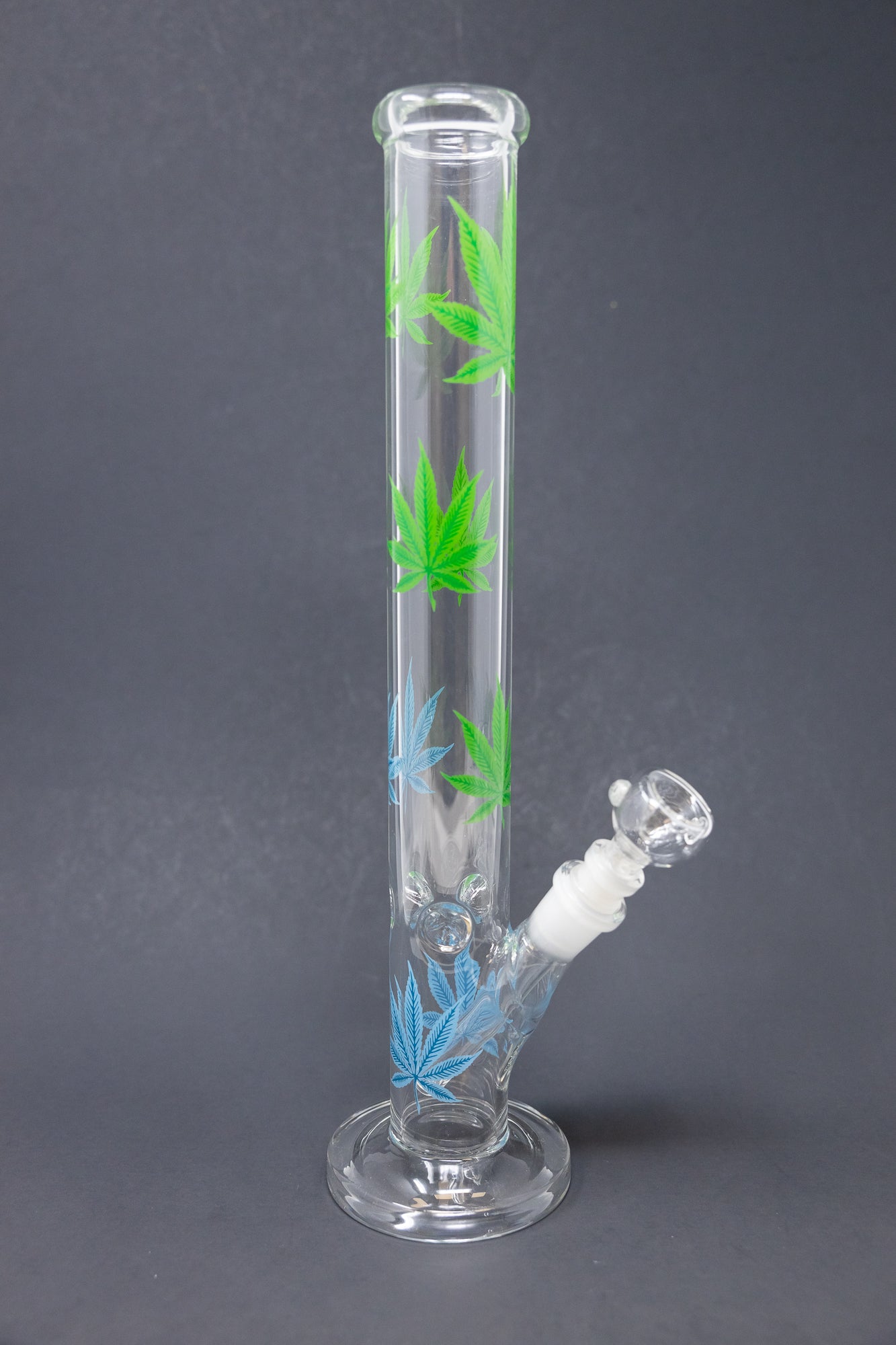 14" Blue & Green Leaf Shooter