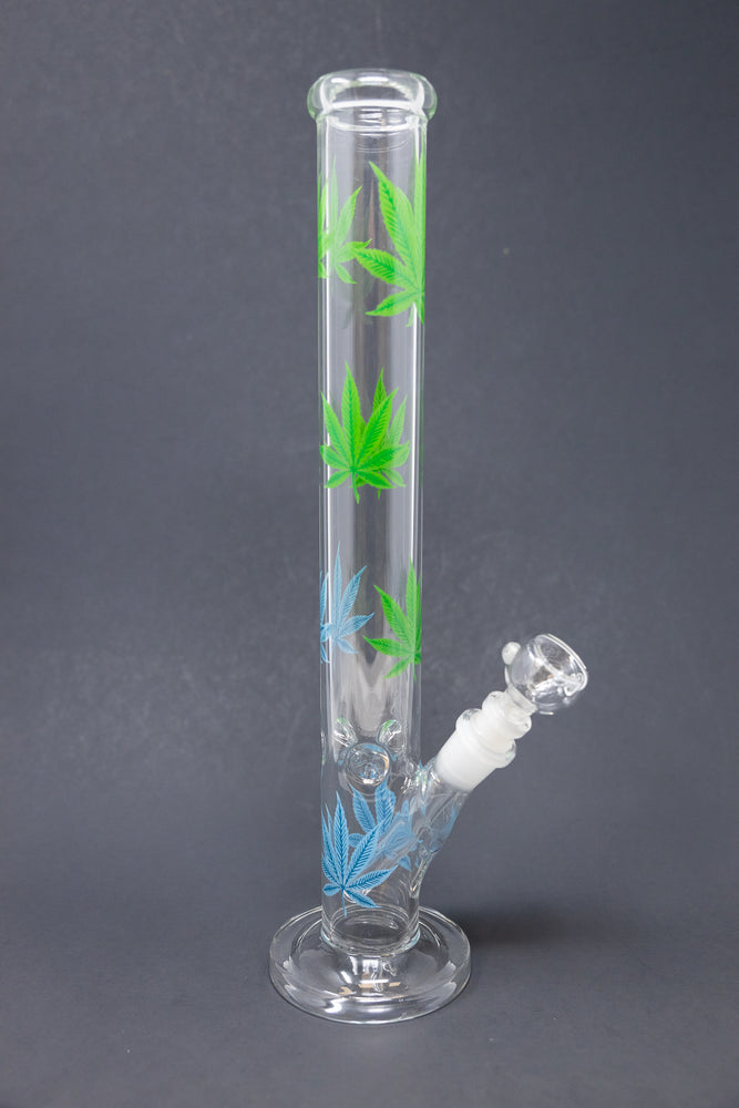 14" Blue & Green Leaf Shooter