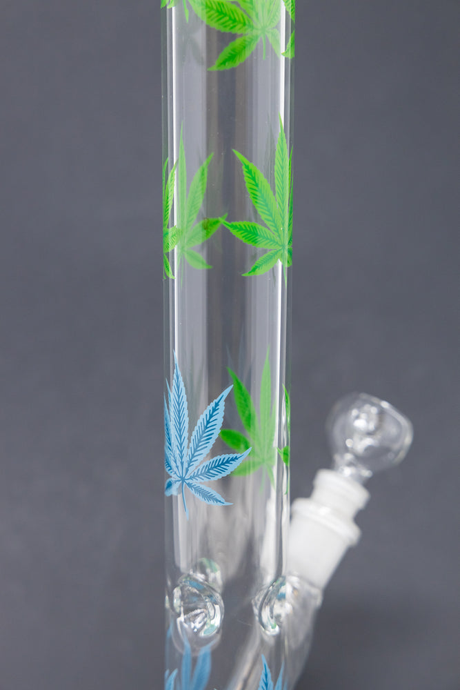 14" Blue & Green Leaf Shooter