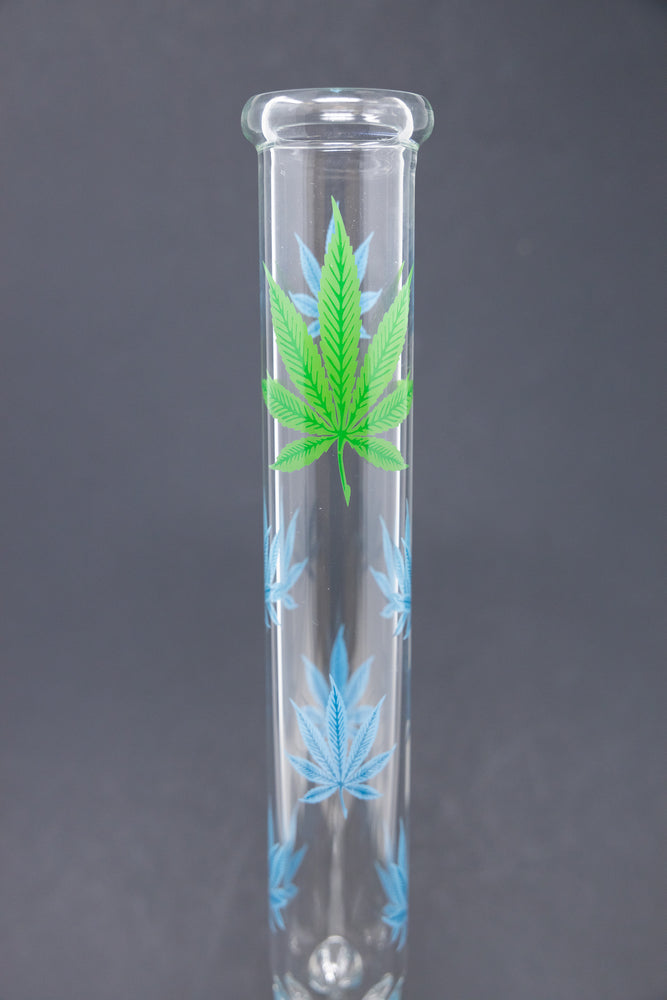 14" Blue & Green Leaf Shooter