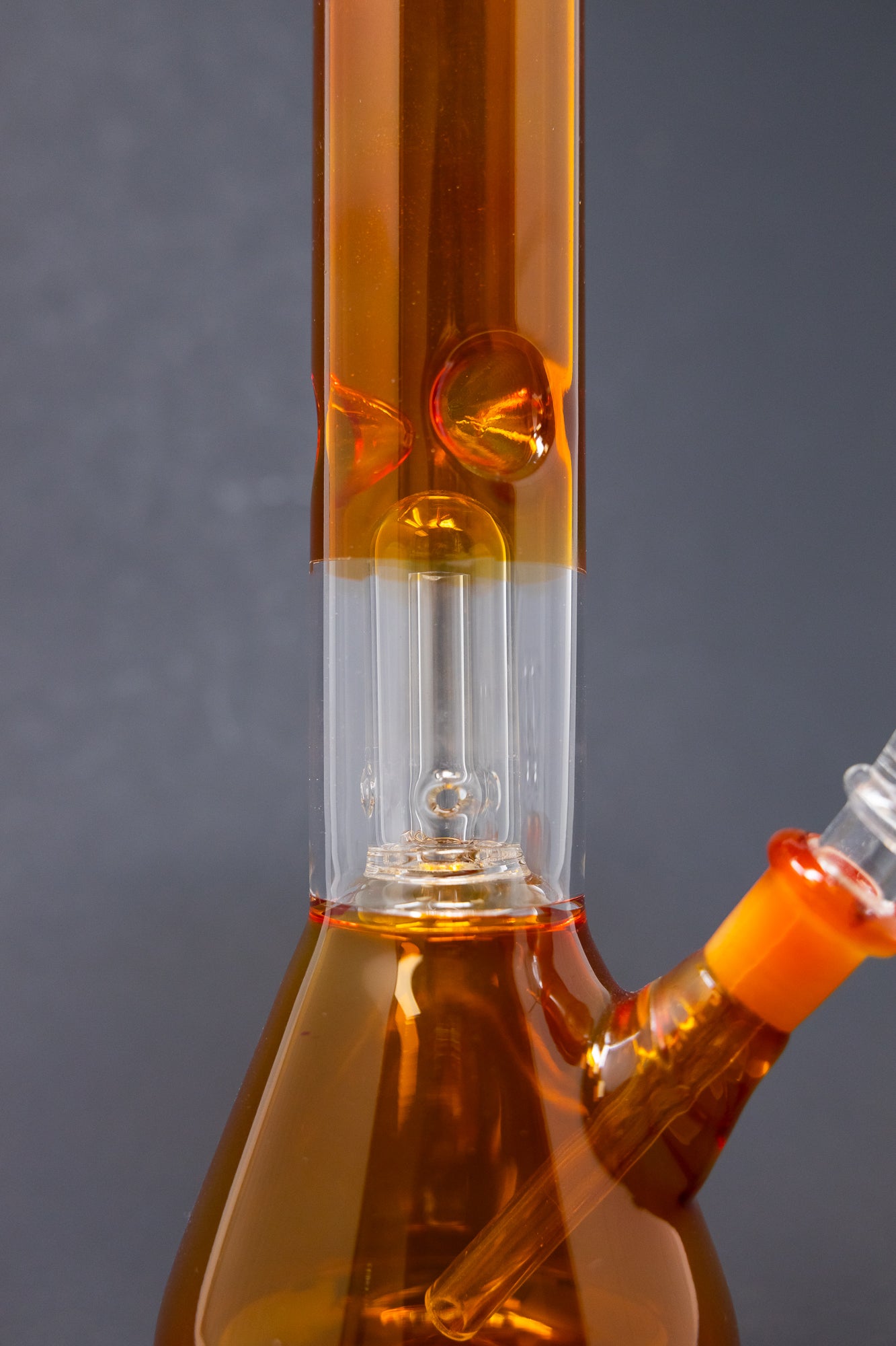 10" Orange Single Percolator Bong