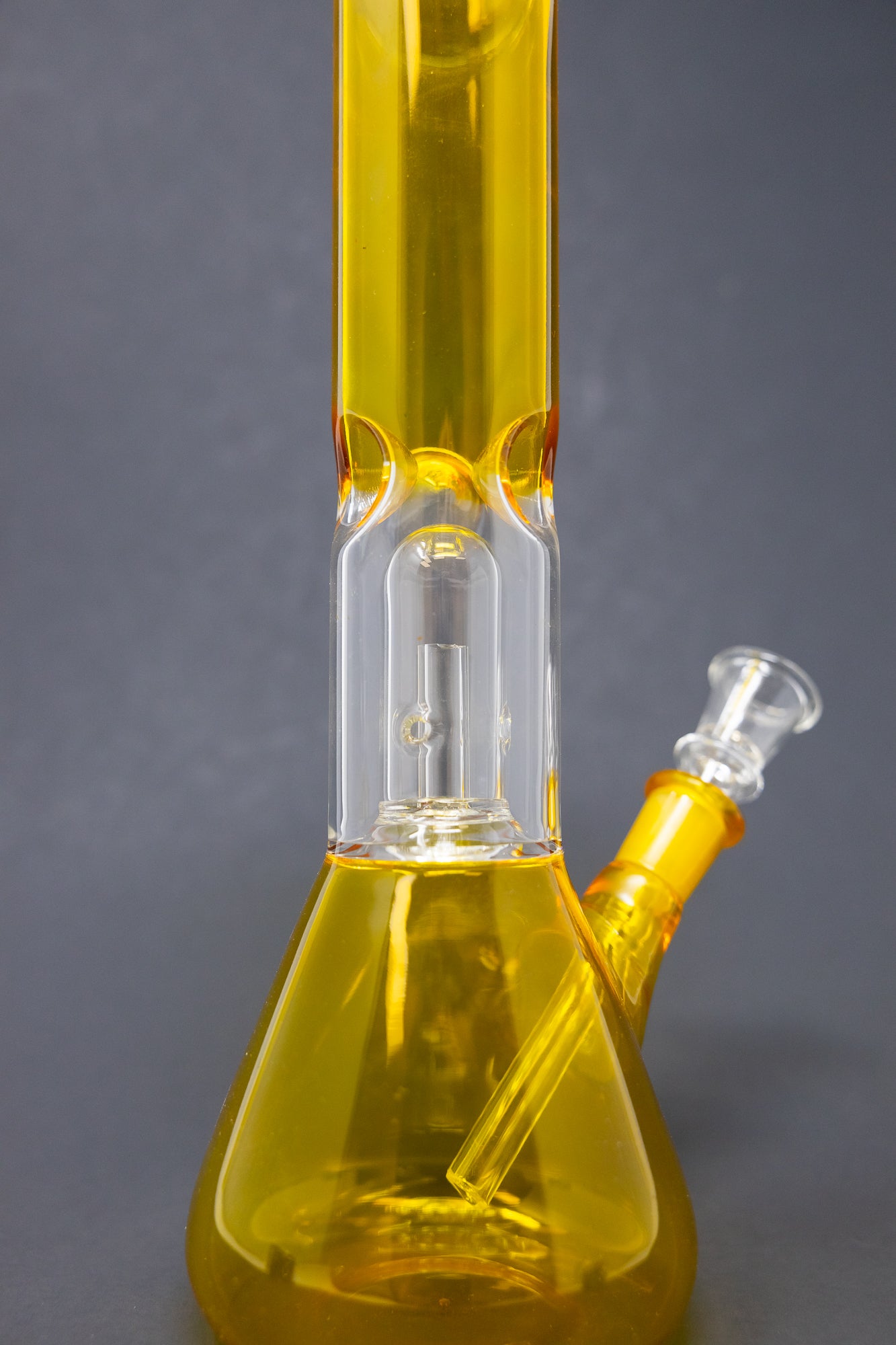 10" Yellow Single Percolator Bong