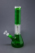 10" Green Single Percolator Bong