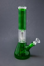 10" Green Single Percolator Bong