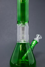 10" Green Single Percolator Bong