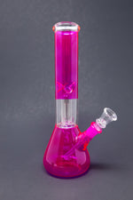 10" Neon Pink Single Percolator Bong