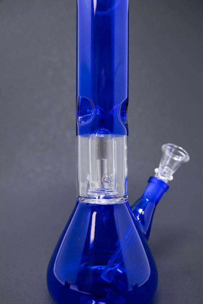 10" Dark Blue Single Percolator Bong