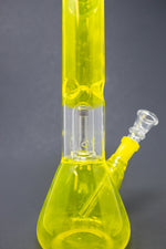 10" Neon Yellow Single Percolator Bong