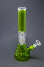 10" Yellow/Green Single Percolator Bong