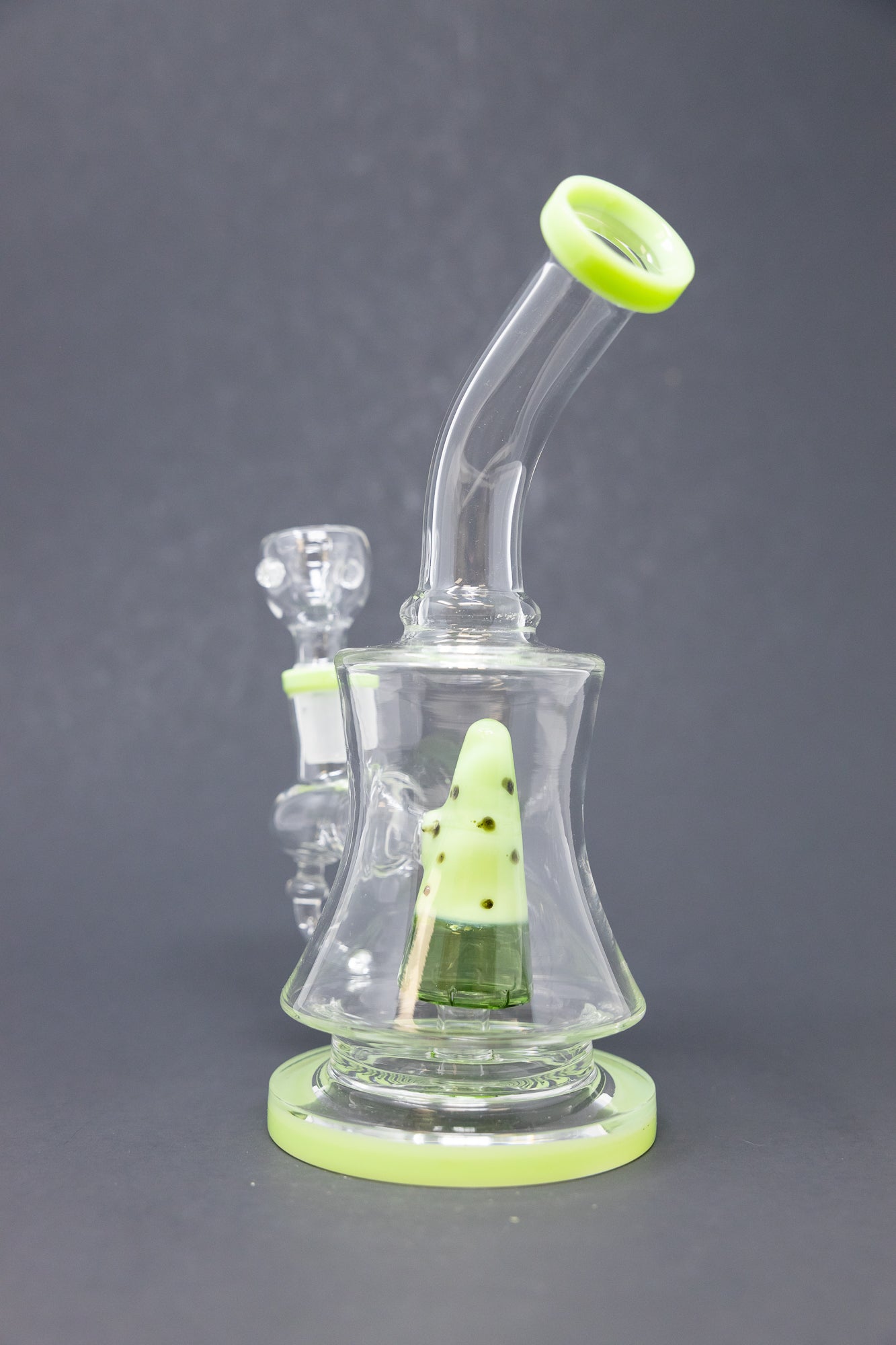 7" Mint Green Watermelon Bong