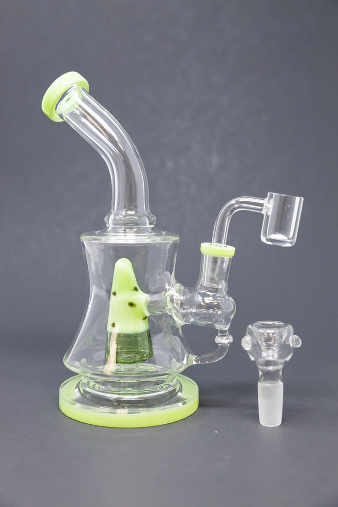 7" Mint Green Watermelon Dab Rig