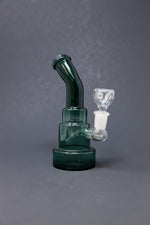 6" Dark Green Shower Bend Bong